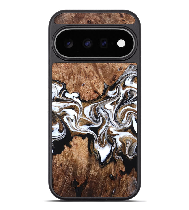 Pixel 11 Pro XL Wood Phone Case - Zoie (Black & White, 827634)