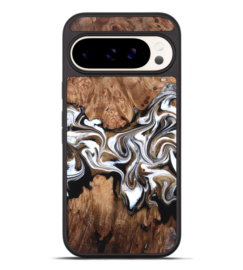 Pixel 9 Pro XL Wood Phone Case - Zoie (Black & White, 827634)