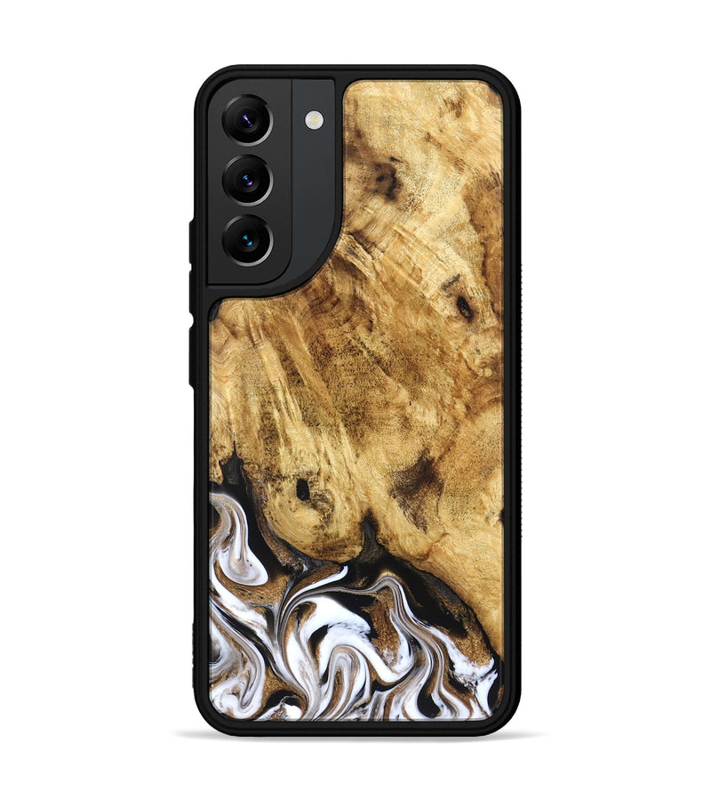 Galaxy S22 Plus Wood Phone Case - Zariah (Black & White, 827636)