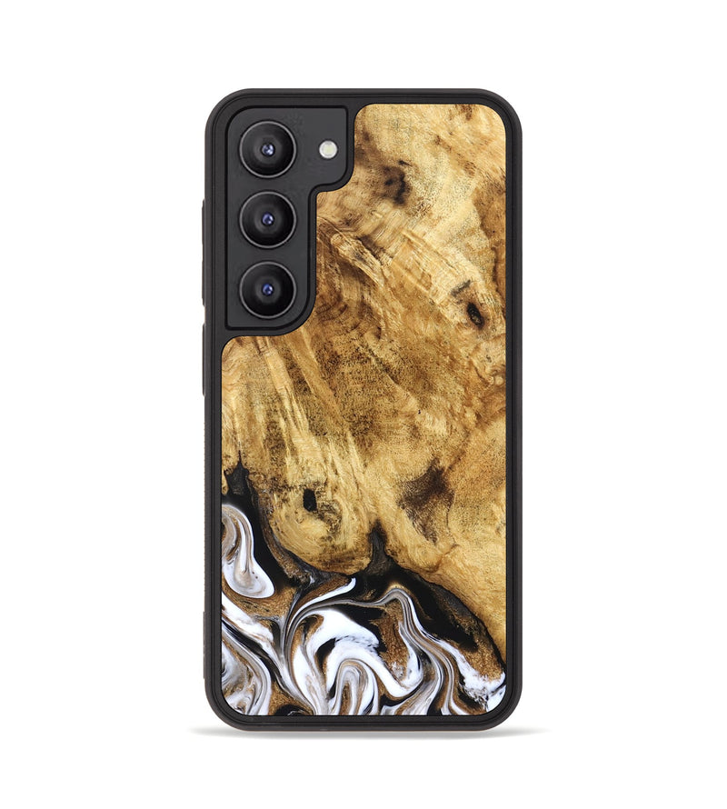 Galaxy S23 Wood Phone Case - Zariah (Black & White, 827636)
