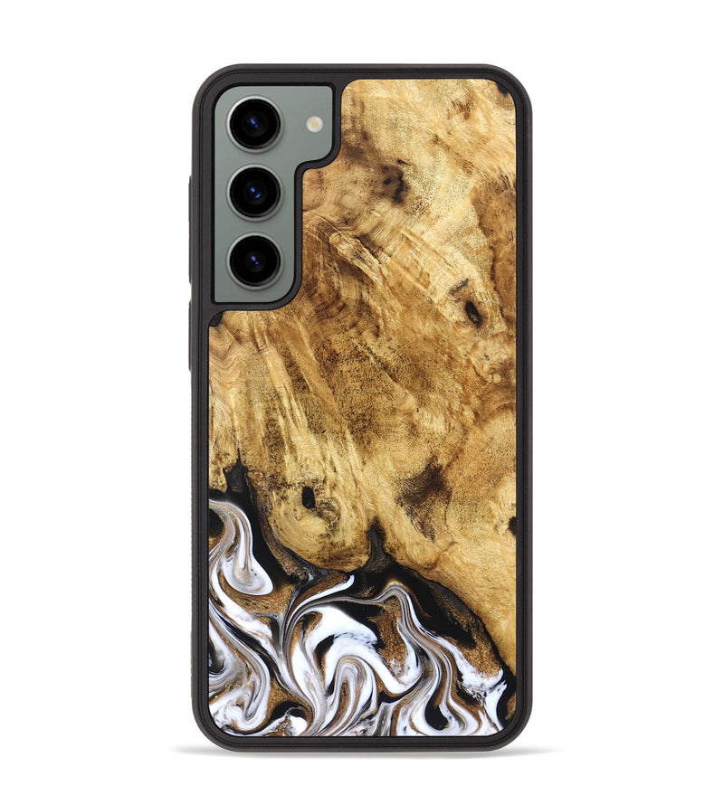 Galaxy S23 Plus Wood Phone Case - Zariah (Black & White, 827636)