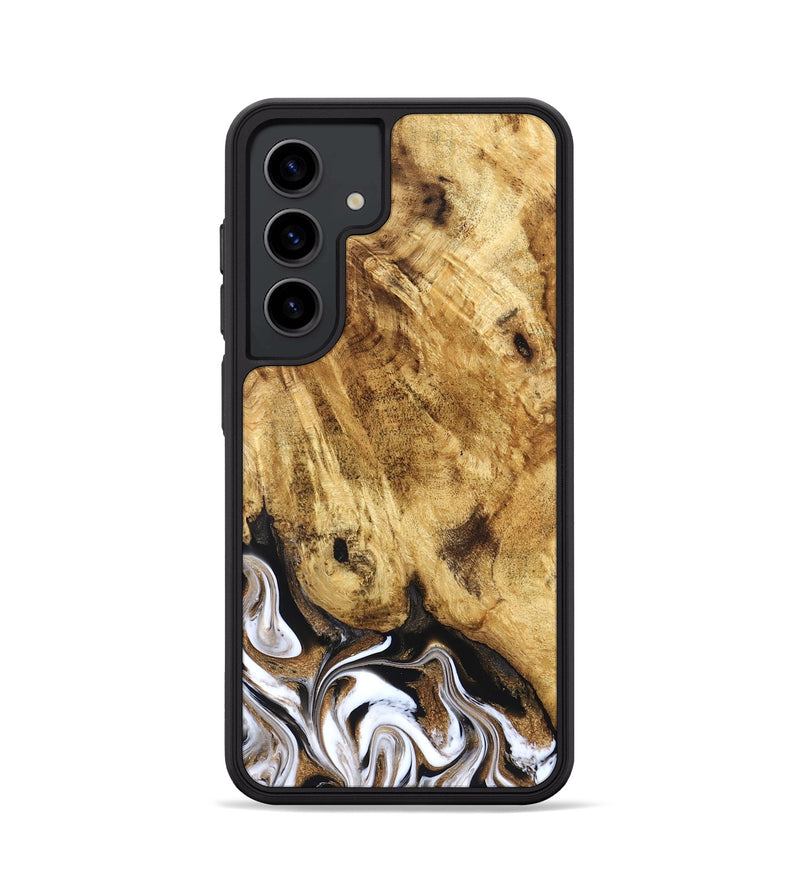 Galaxy S24 Wood Phone Case - Zariah (Black & White, 827636)