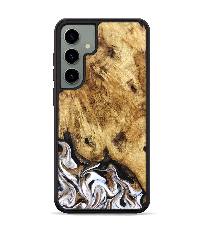 Galaxy S24 Plus Wood Phone Case - Zariah (Black & White, 827636)