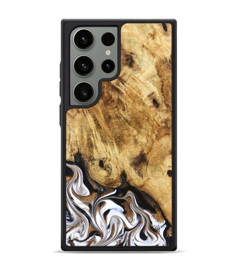 Galaxy S24 Ultra Wood Phone Case - Zariah (Black & White, 827636)