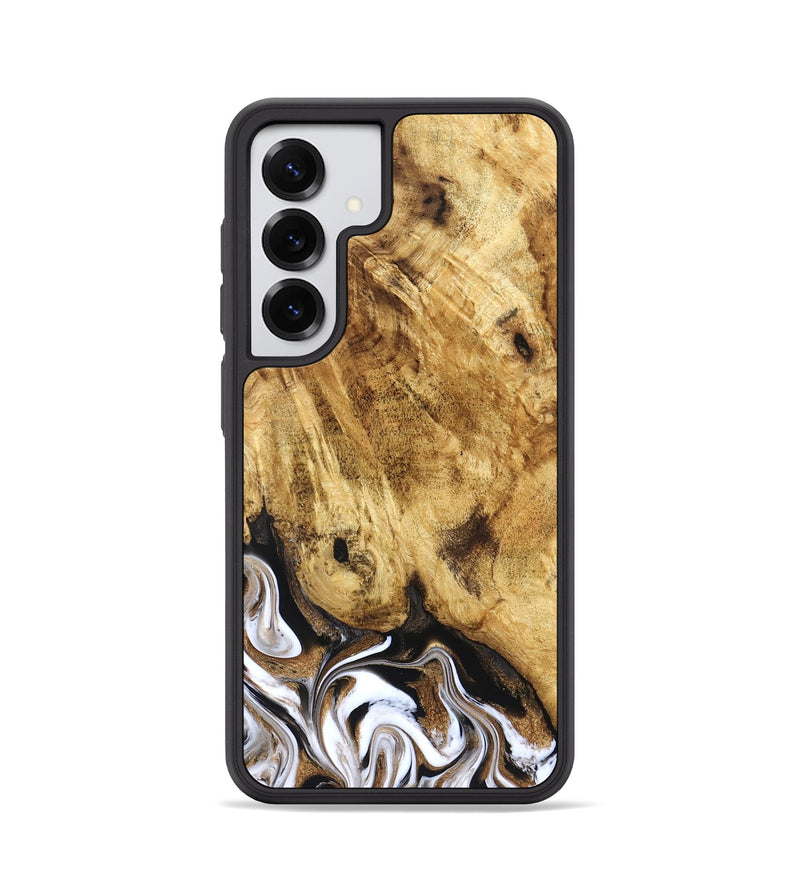 Galaxy S25 Wood Phone Case - Zariah (Black & White, 827636)