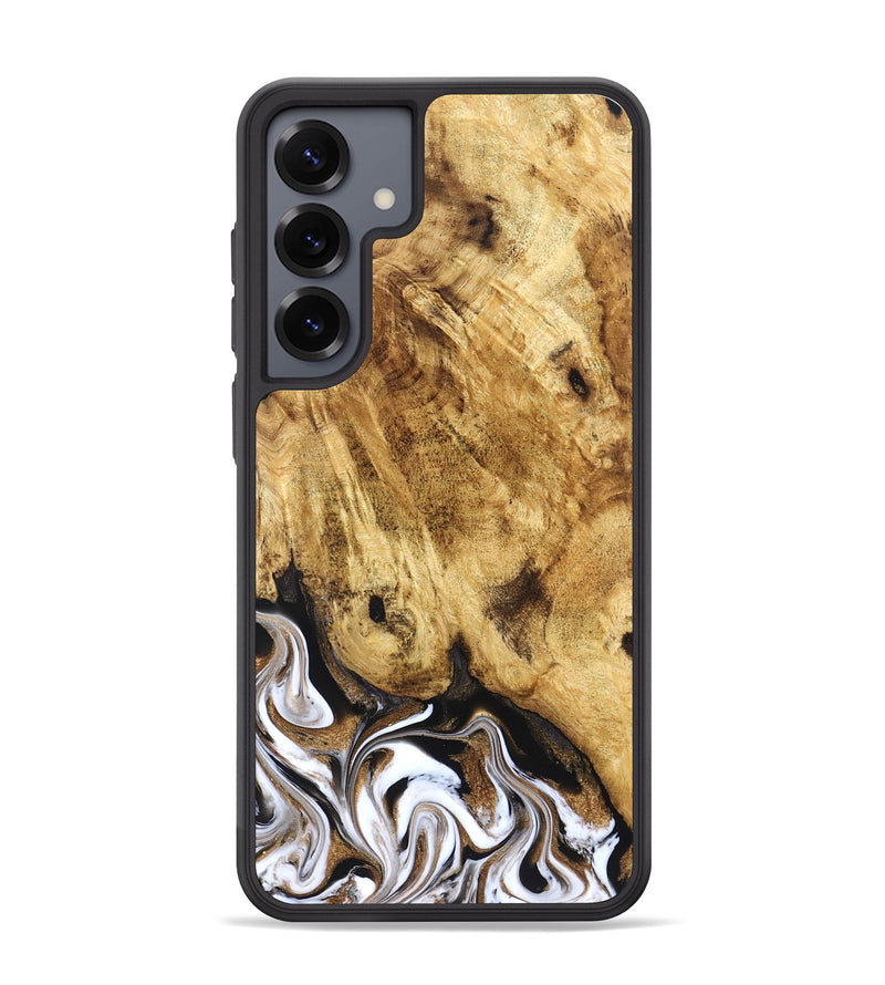 Galaxy S25 Plus Wood Phone Case - Zariah (Black & White, 827636)