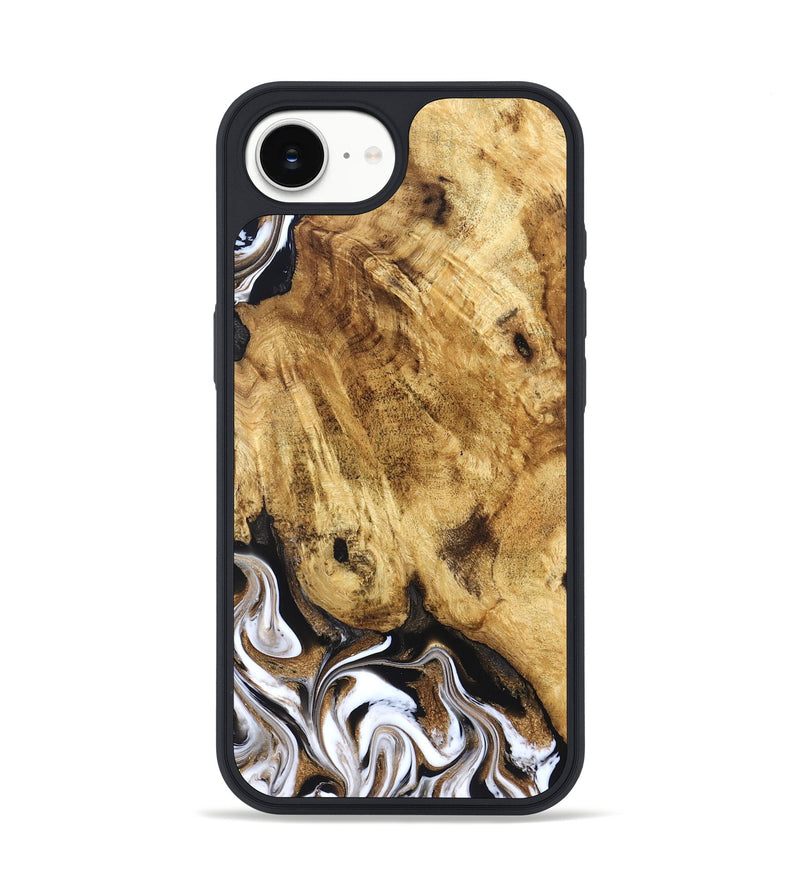 iPhone 16e Wood Phone Case - Zariah (Black & White, 827636)