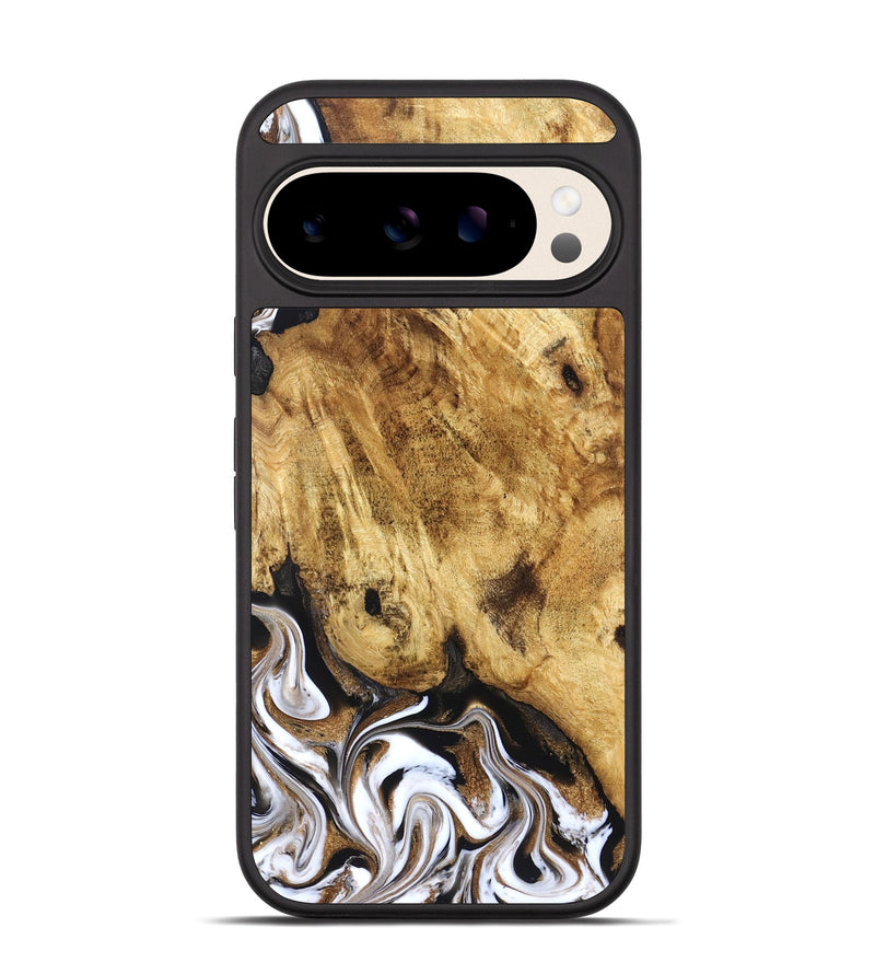Pixel 10 Wood Phone Case - Zariah (Black & White, 827636)