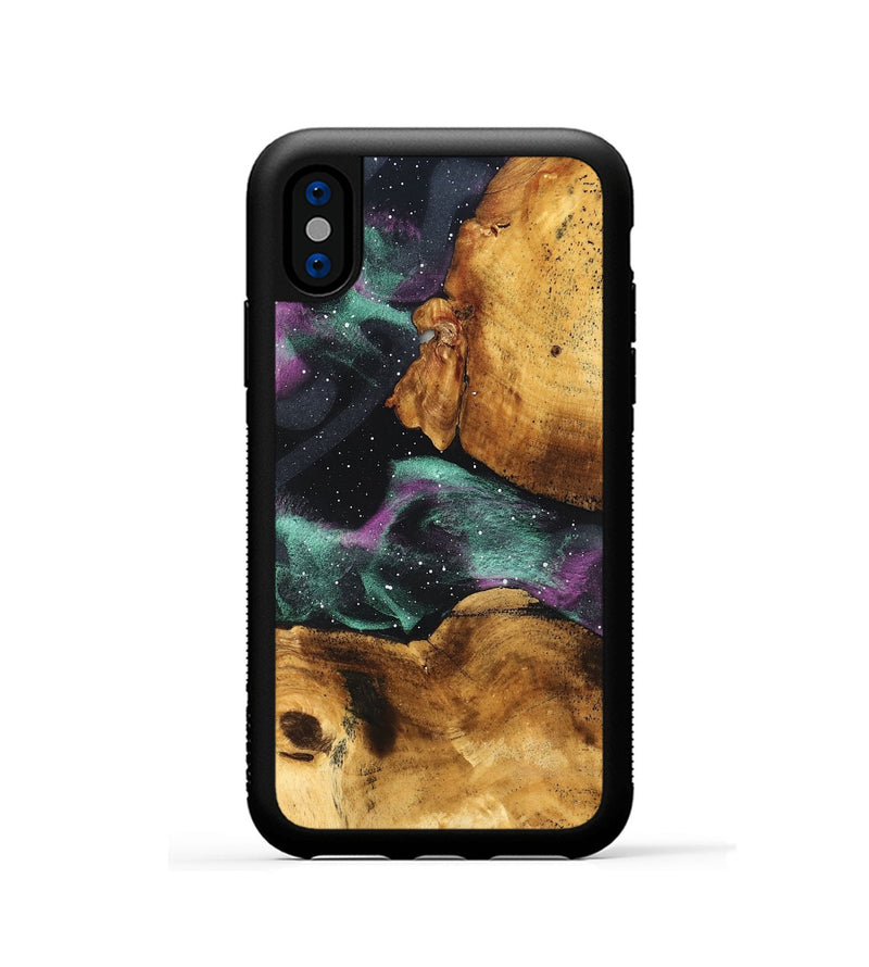 iPhone Xs Wood Phone Case - Ansley (Cosmos, 827642)