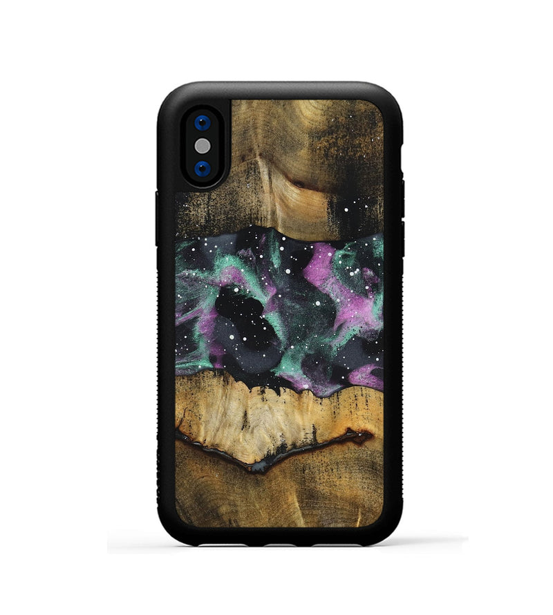 iPhone Xs Wood Phone Case - Kaylie (Cosmos, 827691)