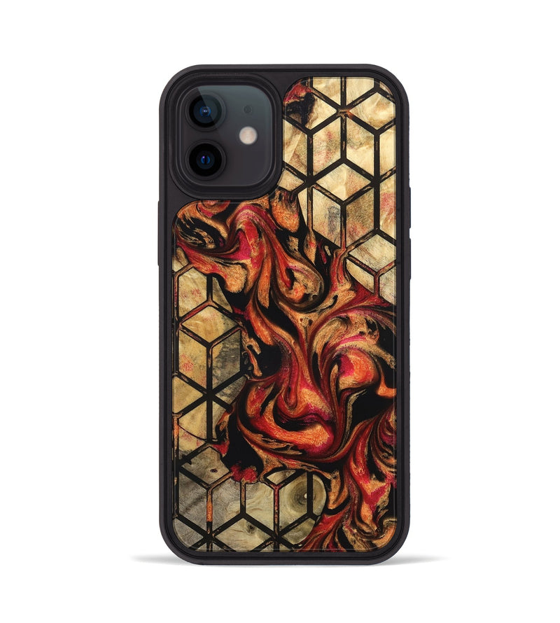 iPhone 12 Wood Phone Case - Cherry (Pattern, 827734)