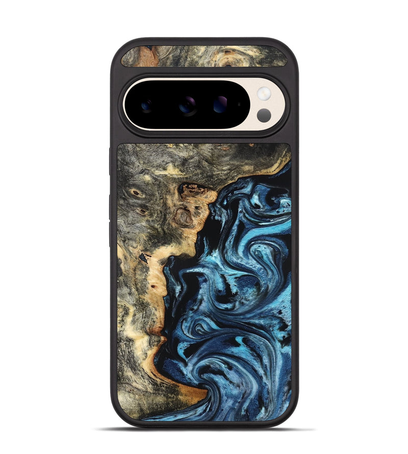Pixel 10 Wood Phone Case - Tanesha (Blue, 827747)