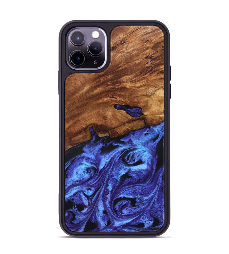 iPhone 11 Pro Max Wood Phone Case - Noa (Blue, 827748)