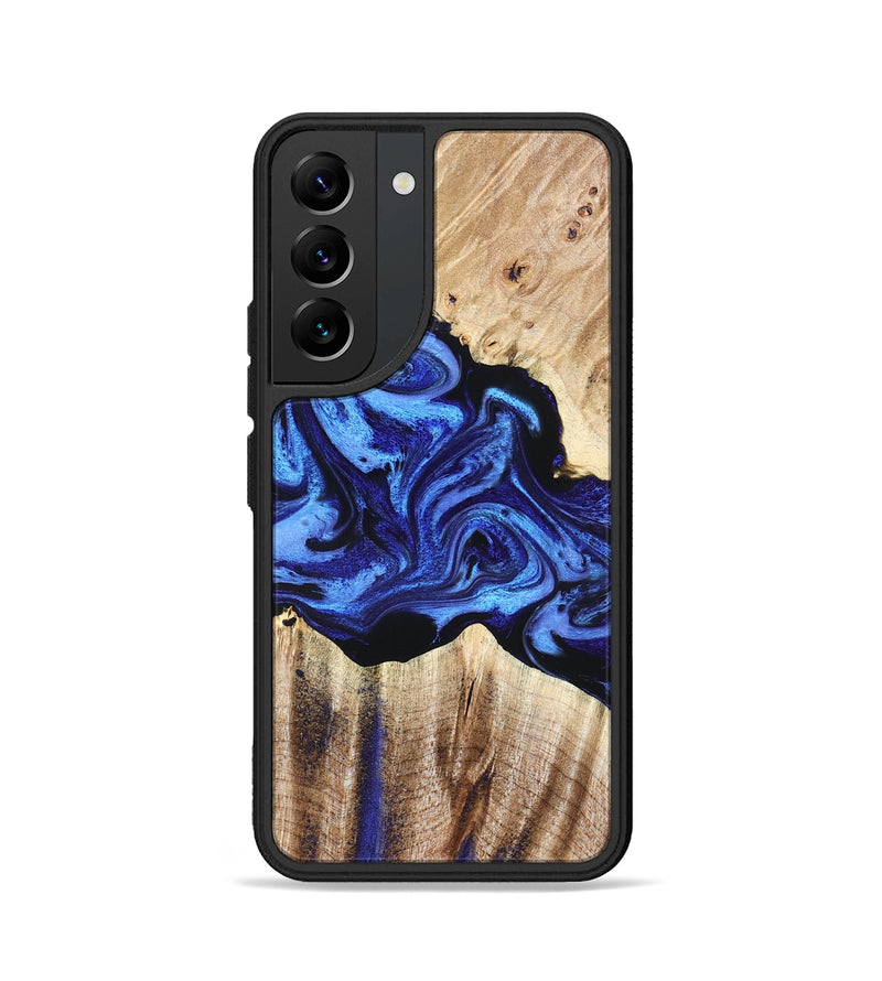 Galaxy S22 Wood Phone Case - Marco (Blue, 827750)