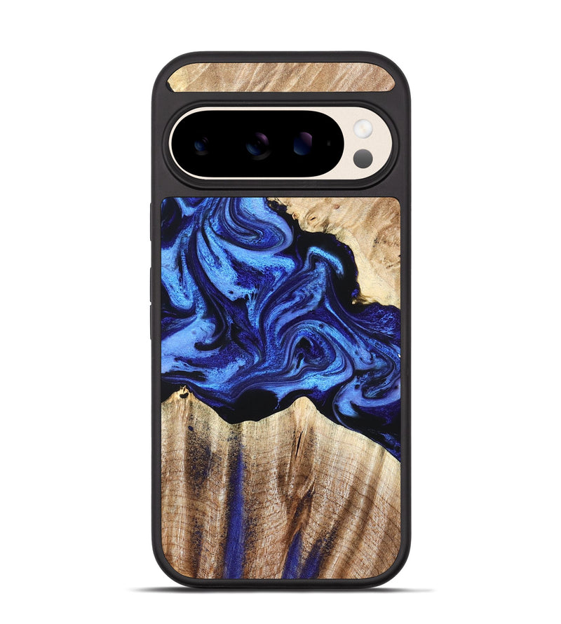 Pixel 10 Wood Phone Case - Marco (Blue, 827750)