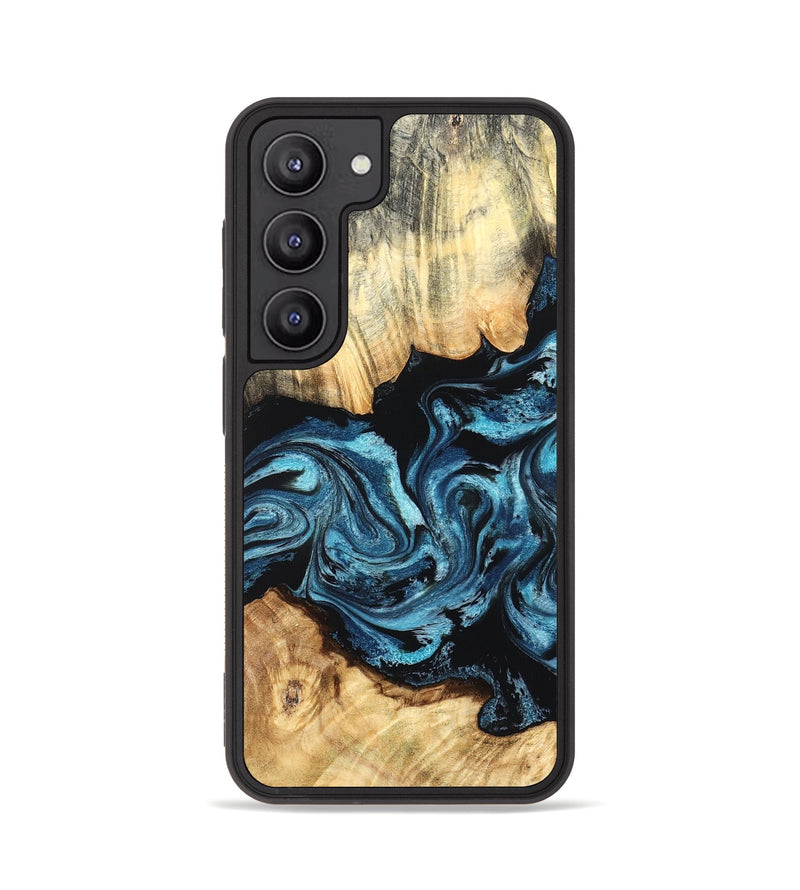 Galaxy S23 Wood Phone Case - Rosie (Blue, 827751)