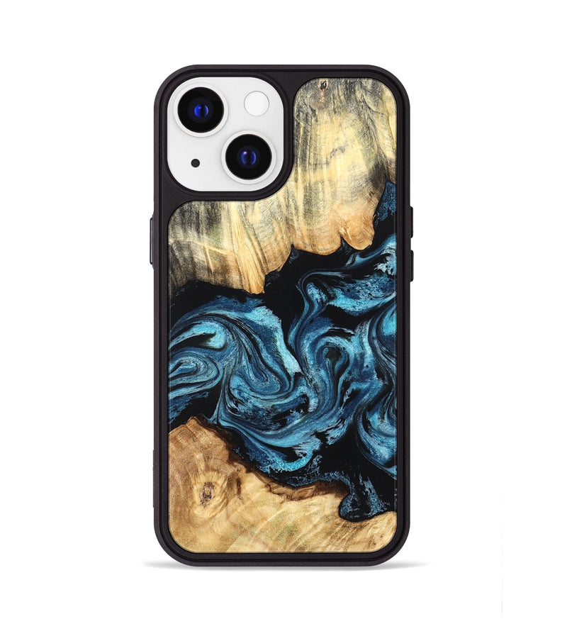 iPhone 13 Wood Phone Case - Rosie (Blue, 827751)