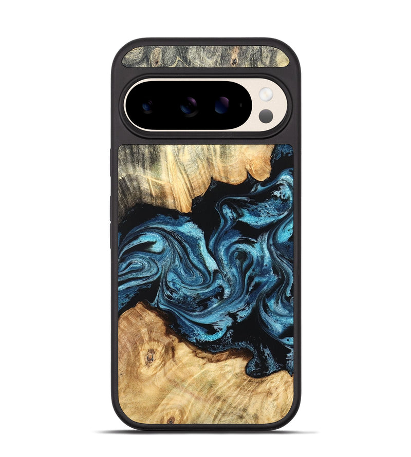 Pixel 10 Wood Phone Case - Rosie (Blue, 827751)
