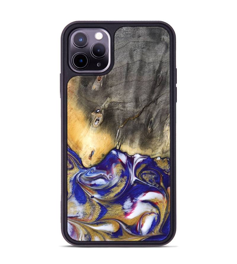 iPhone 11 Pro Max Wood Phone Case - Dena (Blue, 827752)