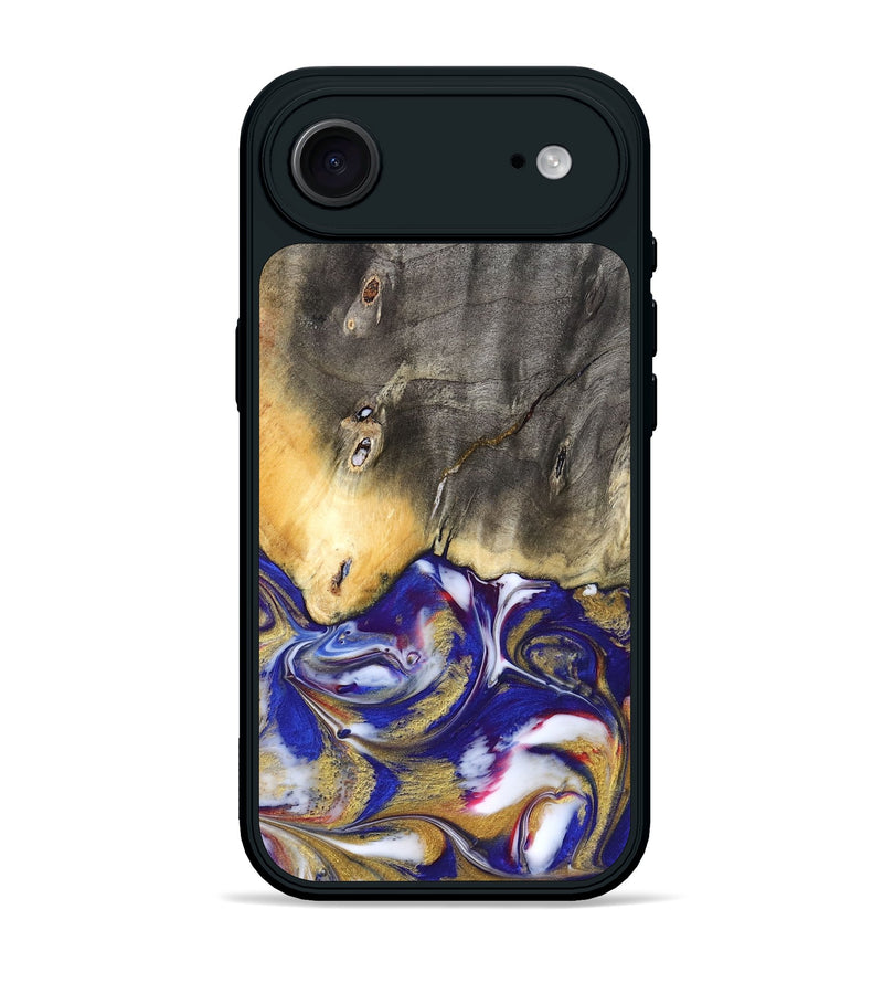 iPhone 17 Air Wood Phone Case - Dena (Blue, 827752)