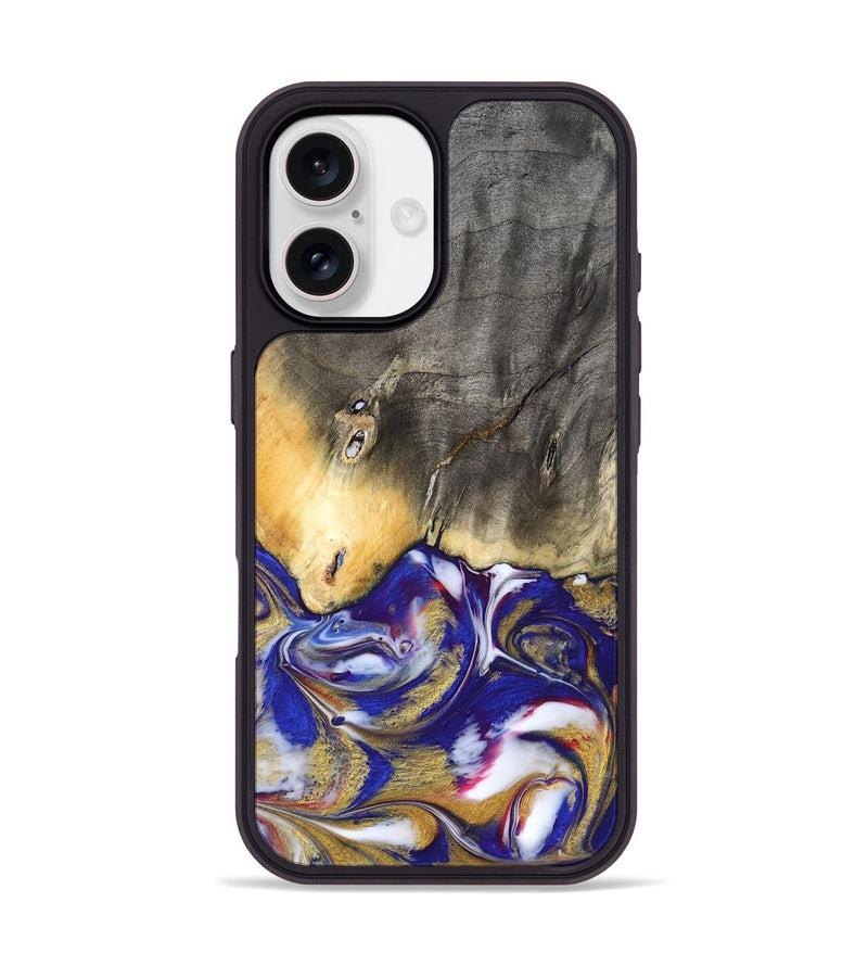 iPhone 17 Wood Phone Case - Dena (Blue, 827752)
