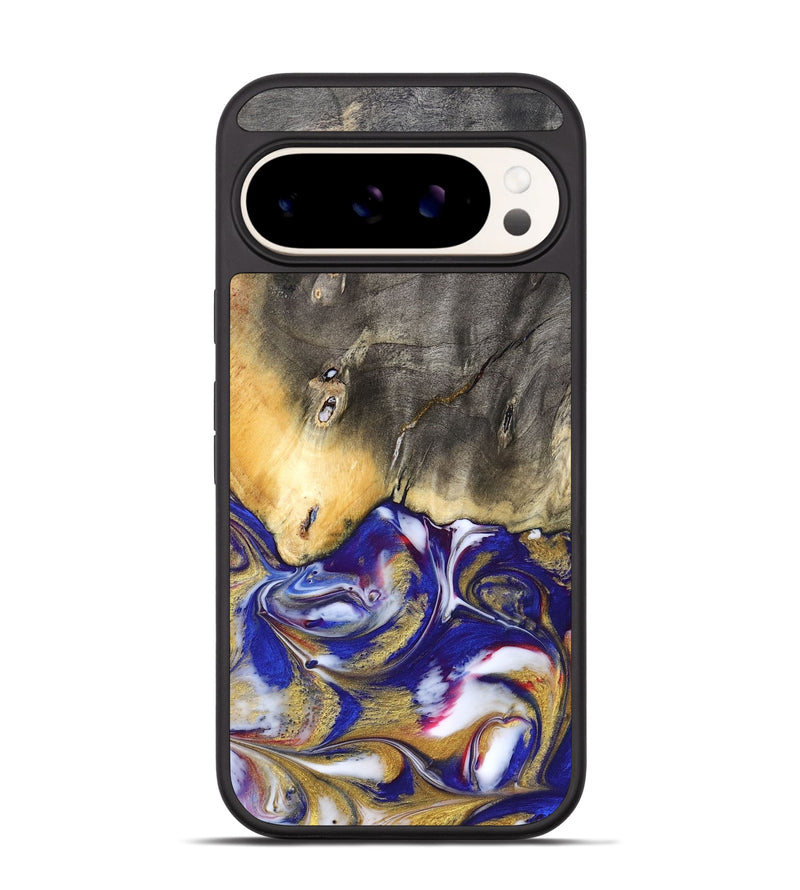 Pixel 9 Pro Wood Phone Case - Dena (Blue, 827752)