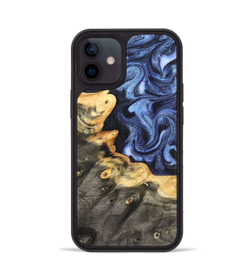 iPhone 12 Wood Phone Case - Delano (Blue, 827754)