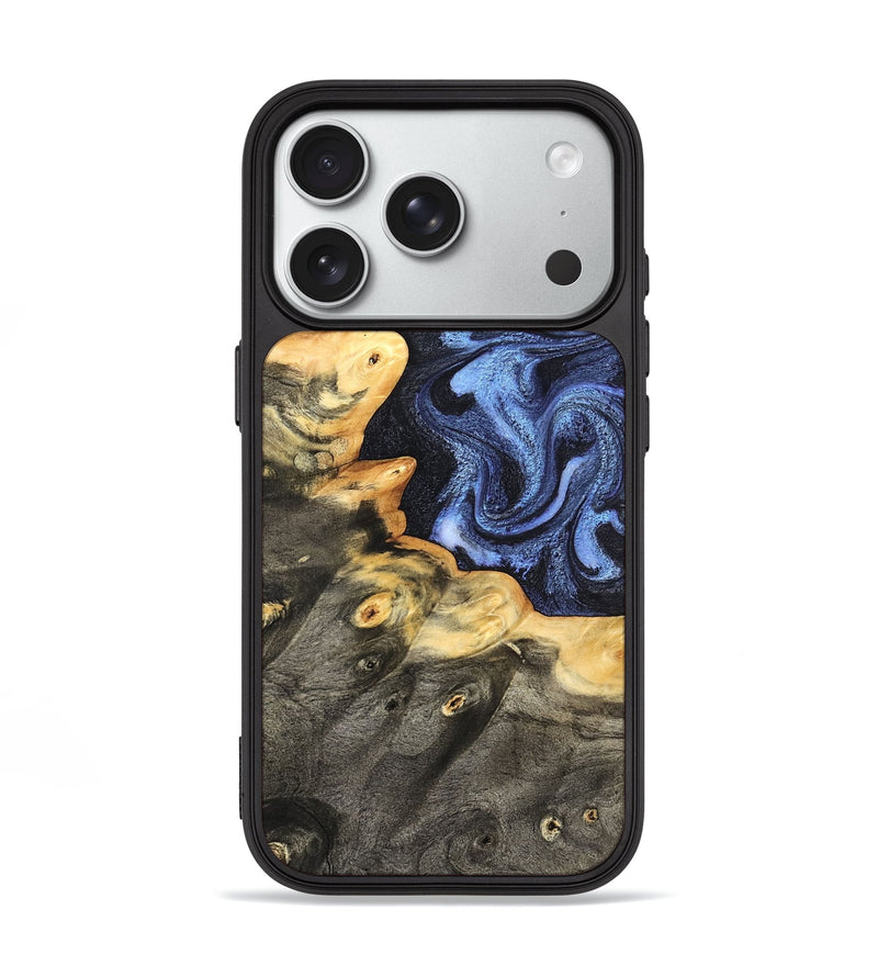 iPhone 18 Pro Wood Phone Case - Delano (Blue, 827754)