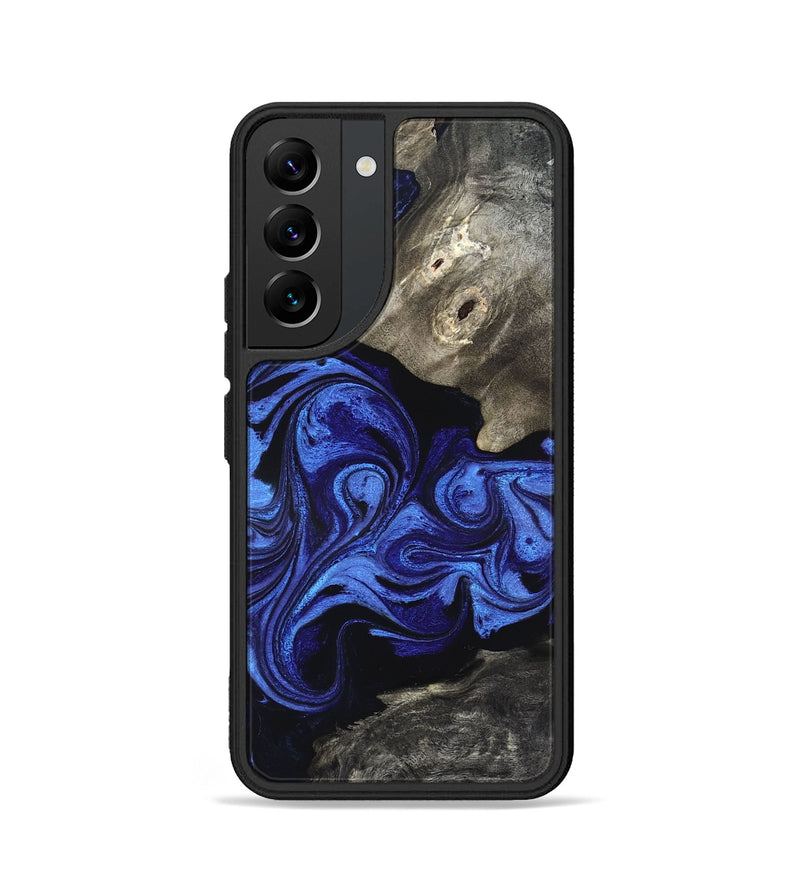 Galaxy S22 Wood Phone Case - Larissa (Blue, 827756)