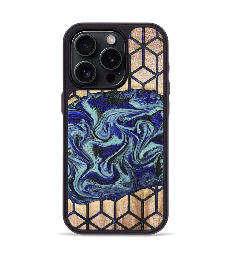iPhone 15 Pro Wood Phone Case - Aaden (Pattern, 827757)