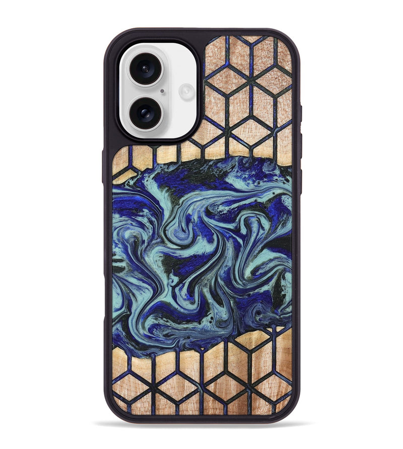 iPhone 16 Plus Wood Phone Case - Aaden (Pattern, 827757)