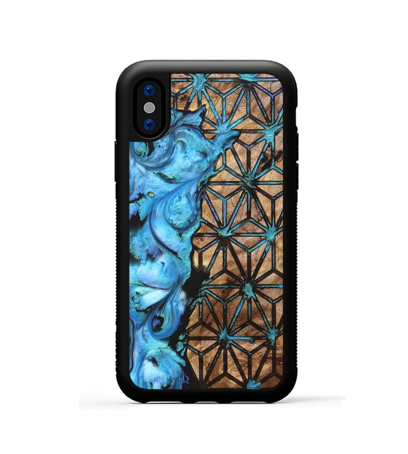 iPhone Xs Wood Phone Case - Vihaan (Pattern, 827758)