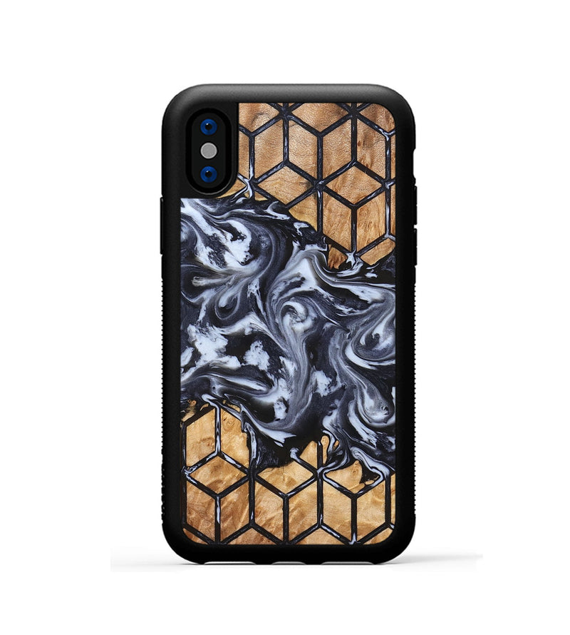 iPhone Xs Wood Phone Case - Meagan (Pattern, 827759)