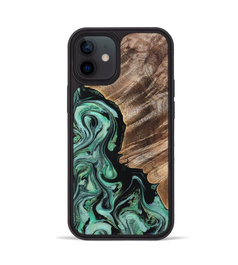 iPhone 12 Wood Phone Case - Eugenia (Green, 827767)
