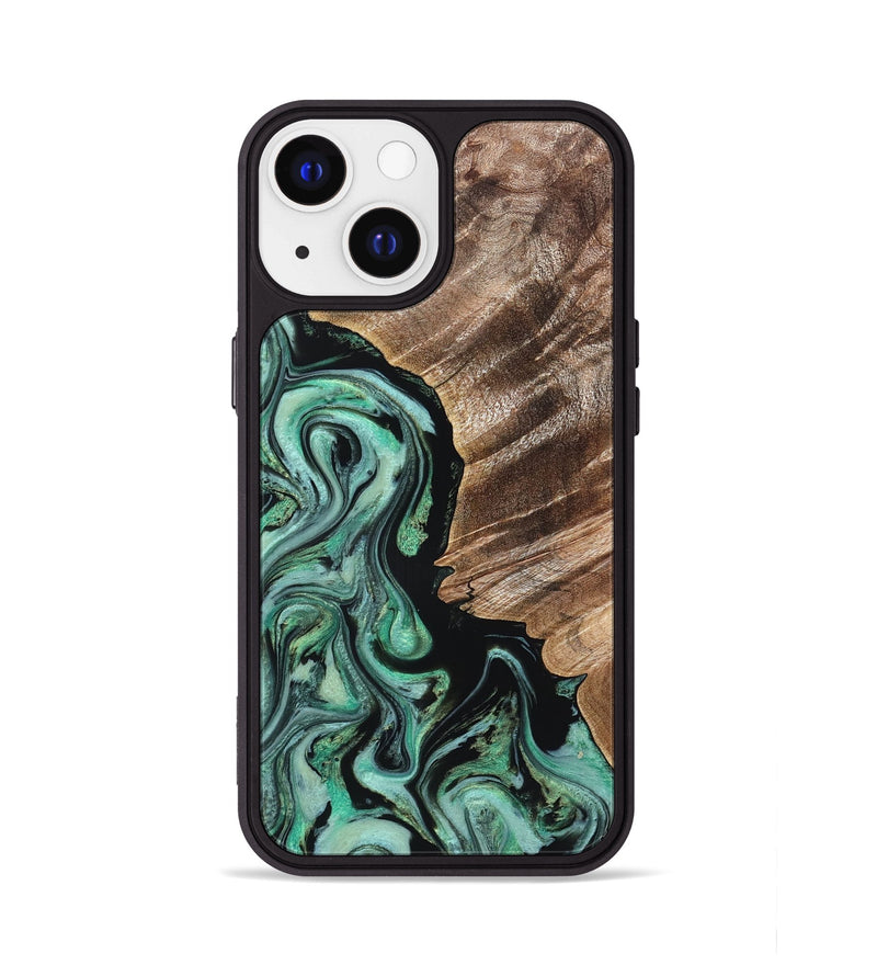 iPhone 13 Wood Phone Case - Eugenia (Green, 827767)
