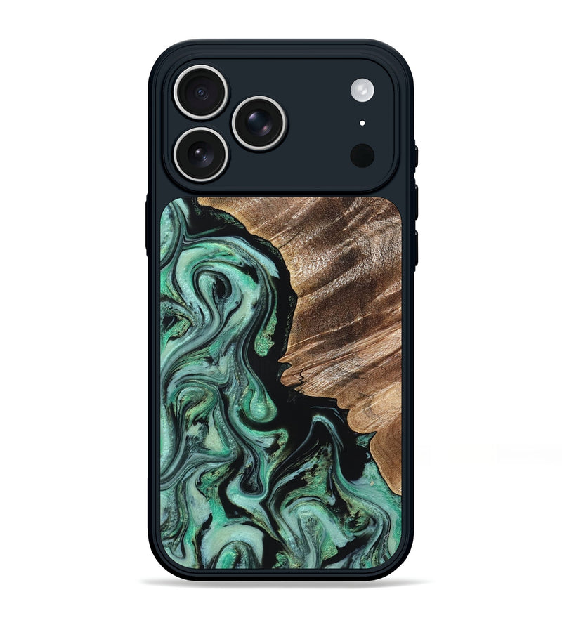iPhone 17 Pro Max Wood Phone Case - Eugenia (Green, 827767)