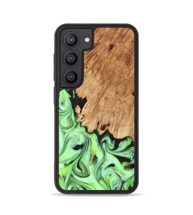 Galaxy S23 Wood Phone Case - Annabel (Green, 827770)