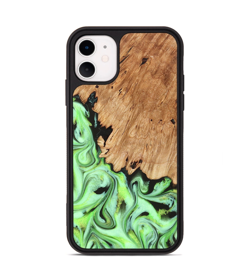 iPhone 11 Wood Phone Case - Annabel (Green, 827770)