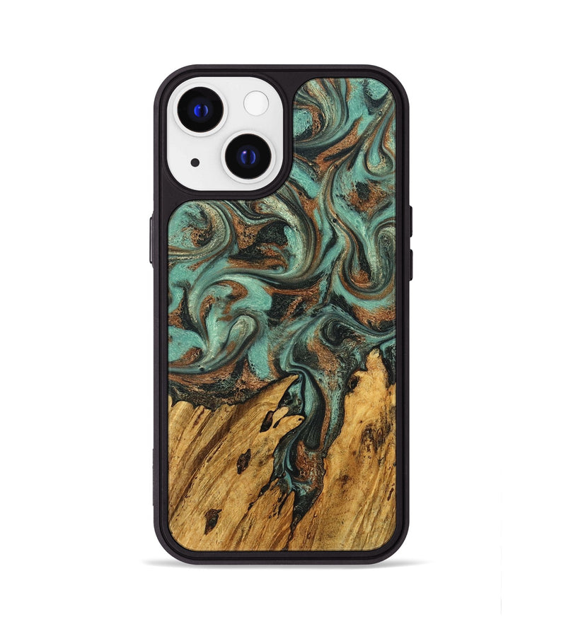 iPhone 13 Wood Phone Case - Rod (Green, 827771)