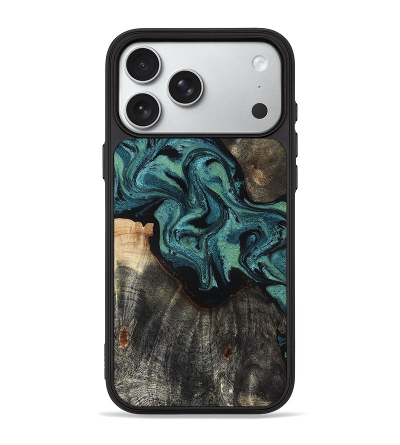 iPhone 18 Pro Max Wood Phone Case - Moriah (Green, 827772)