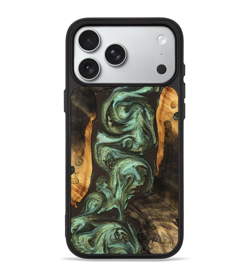 iPhone 18 Pro Max Wood Phone Case - Reed (Green, 827773)