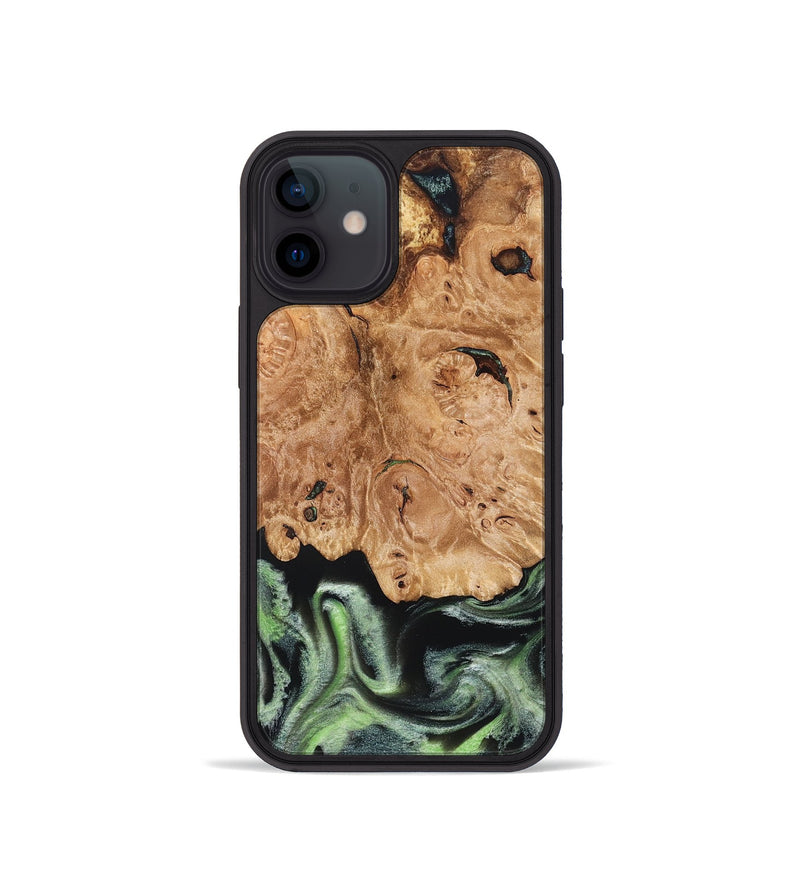 iPhone 12 mini Wood Phone Case - Janie (Green, 827776)