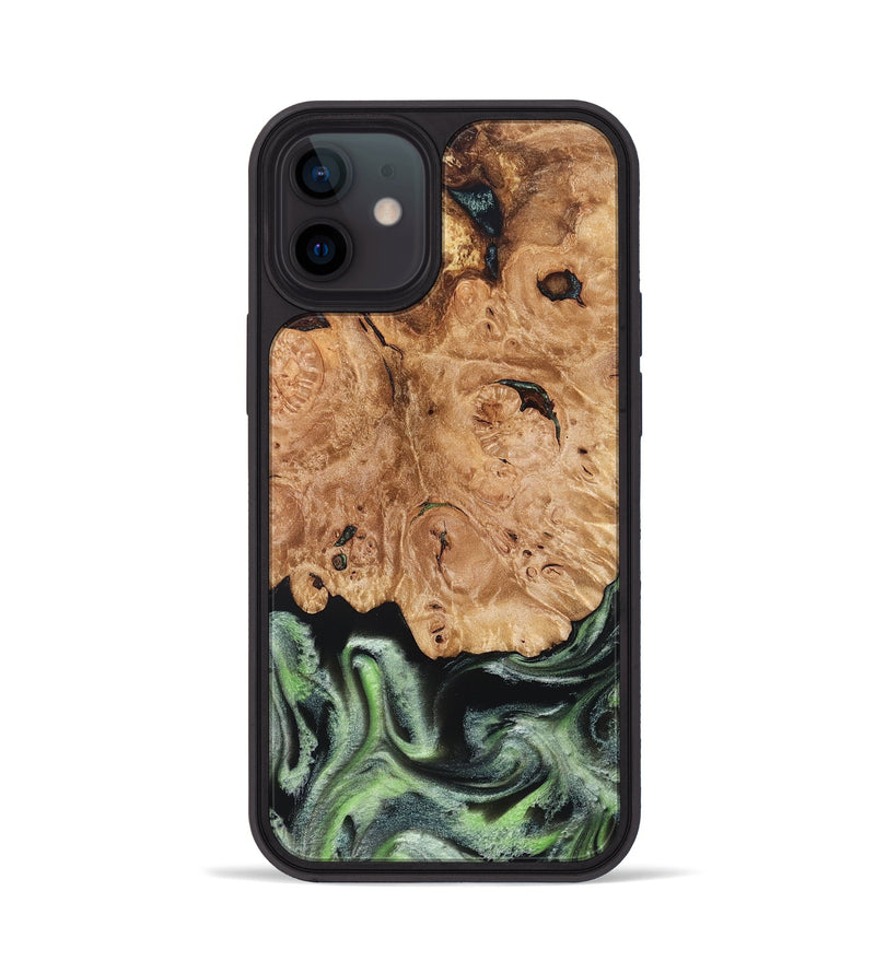 iPhone 12 Wood Phone Case - Janie (Green, 827776)