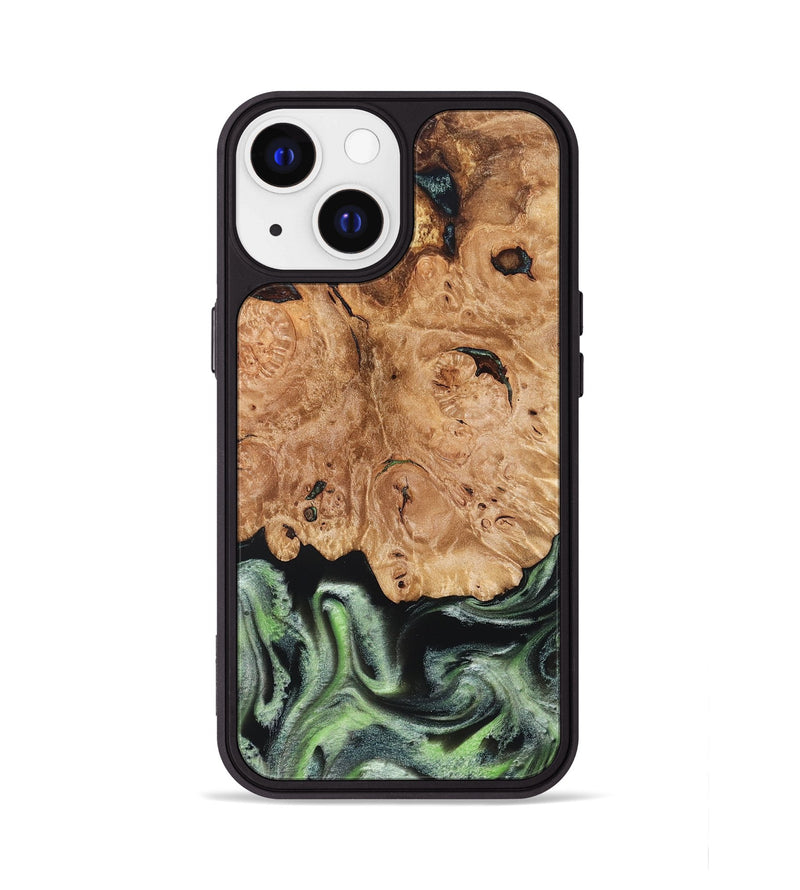iPhone 13 Wood Phone Case - Janie (Green, 827776)