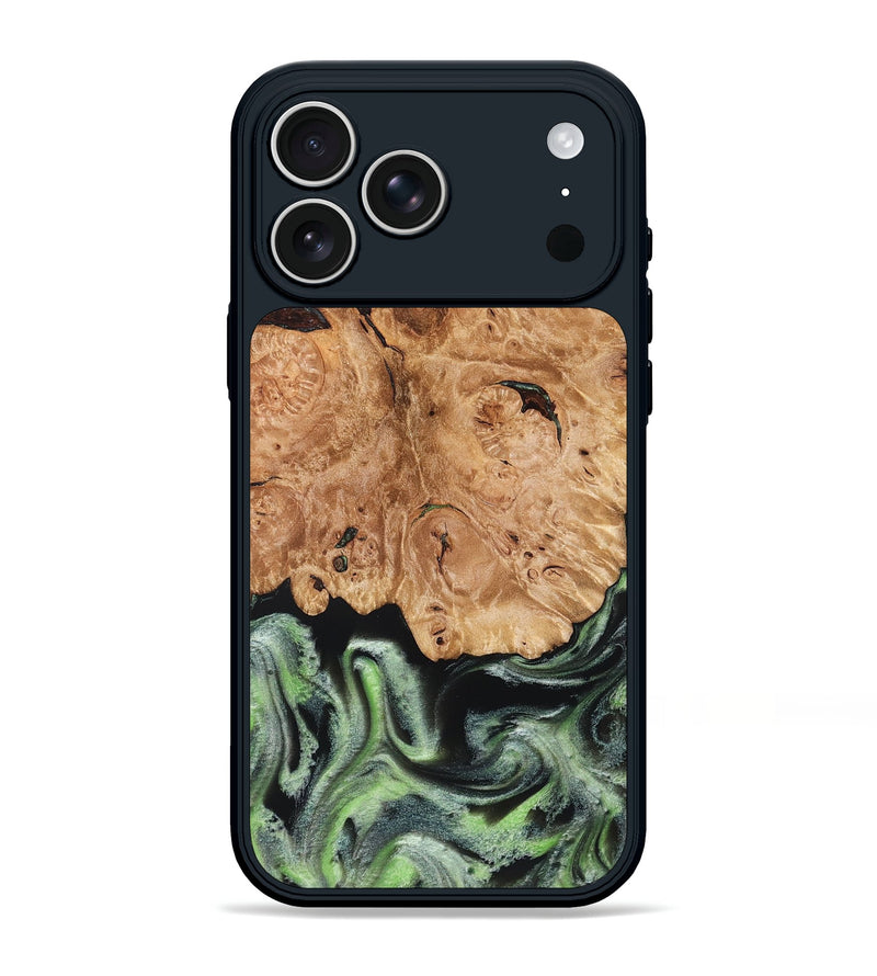 iPhone 17 Pro Max Wood Phone Case - Janie (Green, 827776)