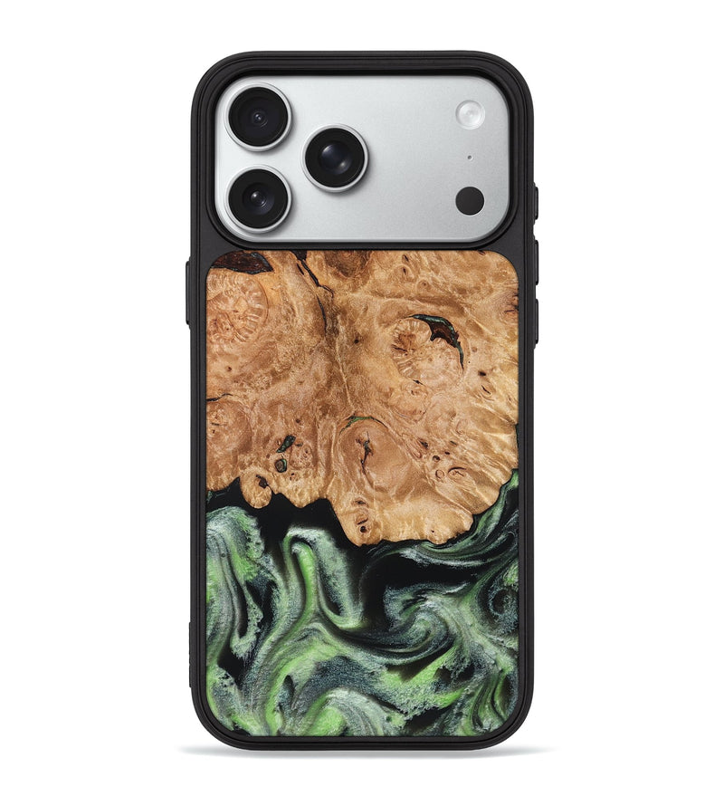 iPhone 18 Pro Max Wood Phone Case - Janie (Green, 827776)