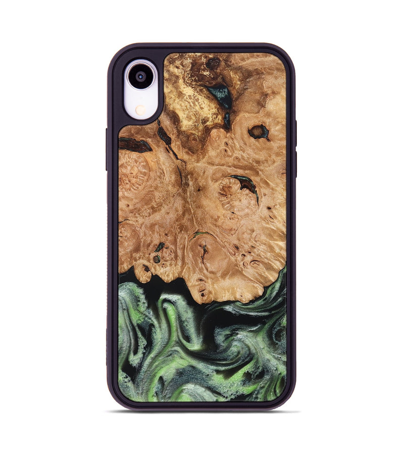 iPhone Xr Wood Phone Case - Janie (Green, 827776)