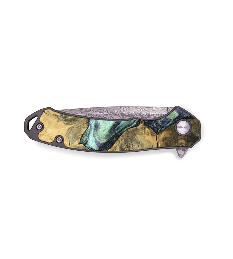 EDC Wood Pocket Knife - Loyal (Green, 827778)