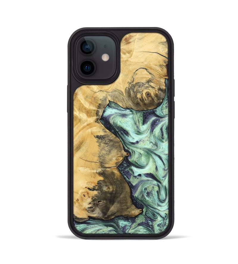 iPhone 12 Wood Phone Case - Loyal (Green, 827778)
