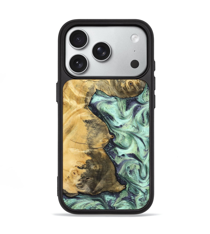 iPhone 18 Pro Wood Phone Case - Loyal (Green, 827778)
